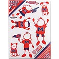 Mississippi Rebels Family Decal Set Small